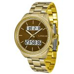 Relogio Lince Feminino Anadigi Lag4591L N1Kx Dourado Marrom