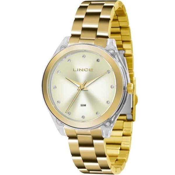 Relógio Lince Feminino Analógico Dourado Lrg4431pc1kx