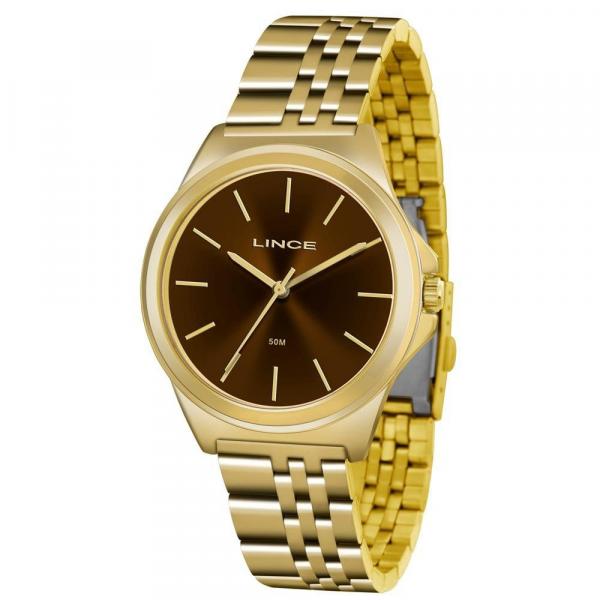 Relógio Lince Feminino Analógico Dourado Lrg4428lm1kx