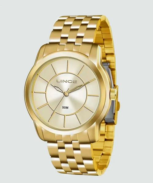 Relógio Lince Feminino Analógico Dourado LRG4510LD1KX