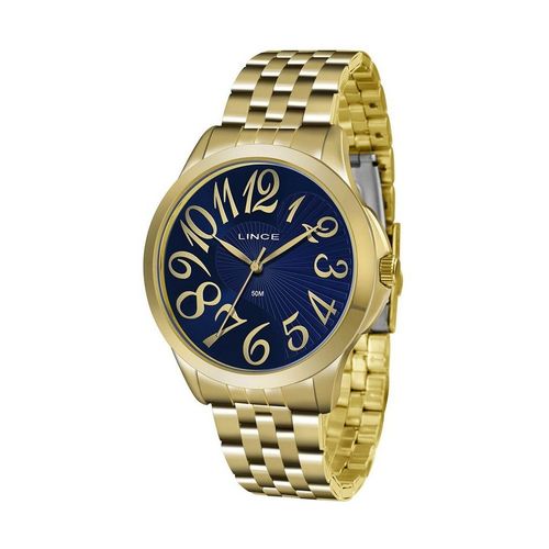 Relógio Lince Feminino Analógico Dourado Lrg609ld2kx