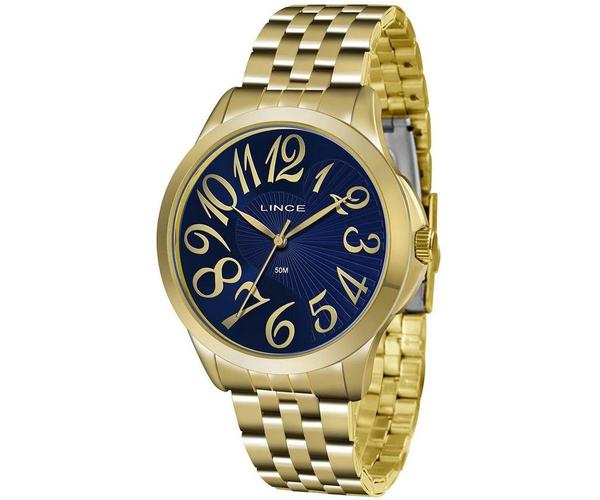 Relógio Lince Feminino Analógico Dourado LRG609LD2KX