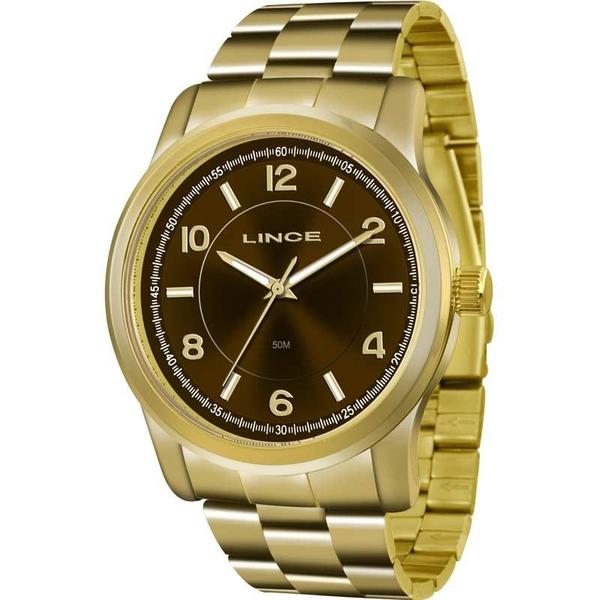 Relógio Lince Feminino Analógico Dourado LRGJ066LM2KX