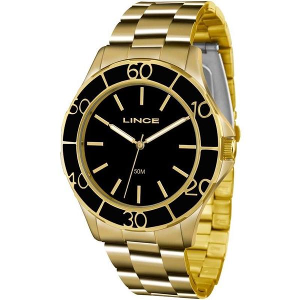 Relógio Lince Feminino Analógico Dourado LRGJ067LP1KX