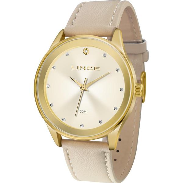 Relógio Lince Feminino Bege LRCJ090LC1TX
