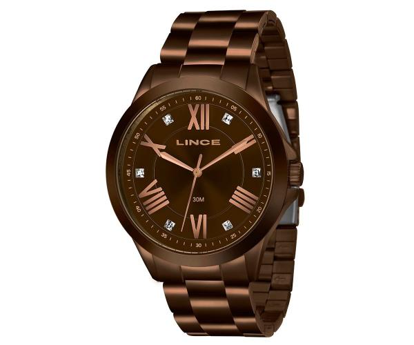 Relógio Lince Feminino Chocolate Lrbj046l N3nx