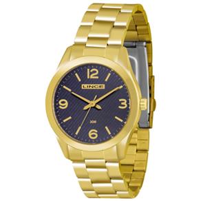 Relógio Lince Feminino, Detalhe Dourada Unica Unica - UN