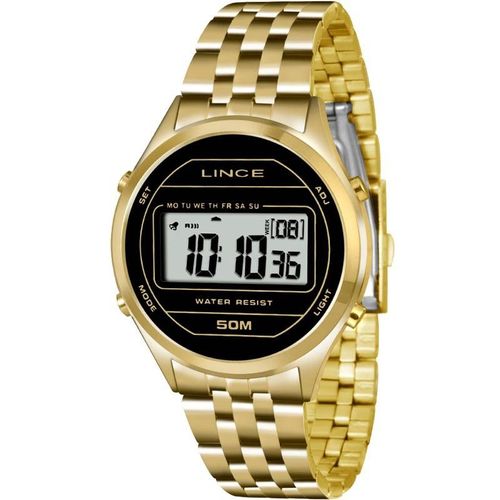 Relógio Lince Feminino Digital Dourado Sdph021lbxkx