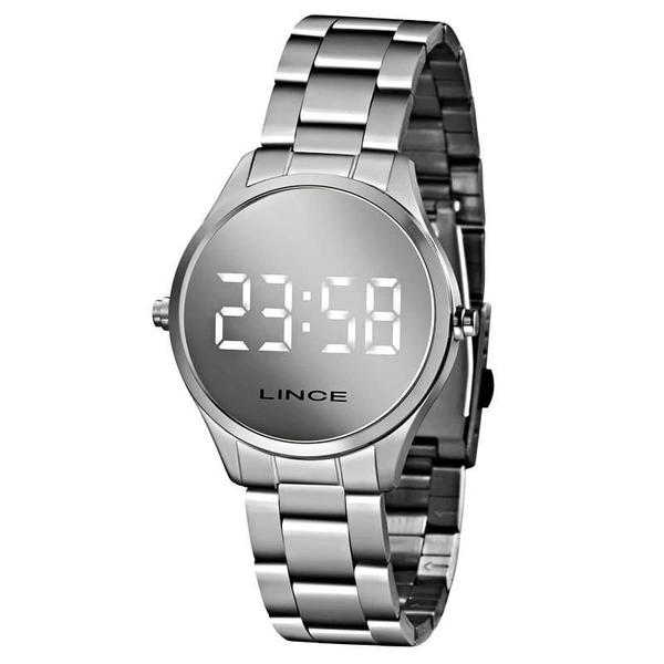 Relógio Lince Feminino Digital LED Prata - MDM4617L-BXSX