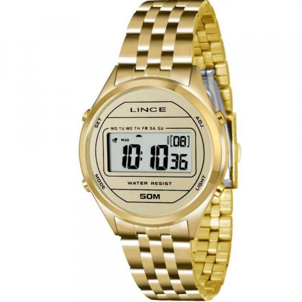 Relógio Lince Feminino Digital Sdph020l Bxkx Dourado