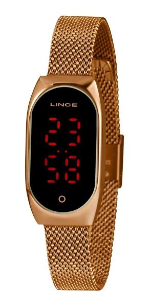 Relogio Lince Feminino Digital Touch Ldr4641l Pxrx Rose Led