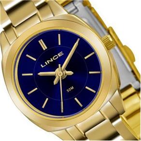 Relógio Lince Feminino Dourado 50 Metros Lrg4436l D1kx