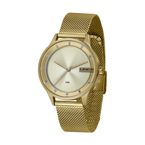 Relogio Lince Feminino Dourado a Prova Dagua LRG4623L C1KX