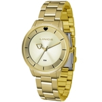 Relógio Lince Feminino Dourado Coração Analógico Lrg4572l C1kx