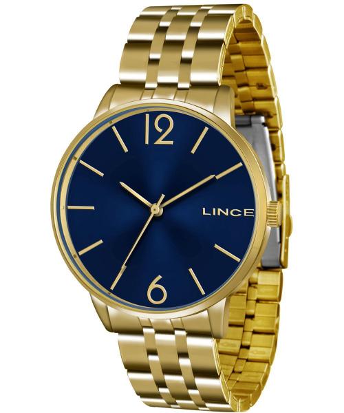 Relógio Lince Feminino Dourado e Azul LRG605L