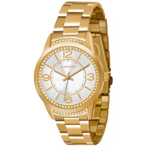 Relogio Lince Feminino Dourado Esporte WR 30 Metros LRGJ034L