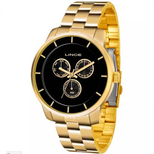 Relógio Lince Feminino Dourado Lmg4478l P1kx