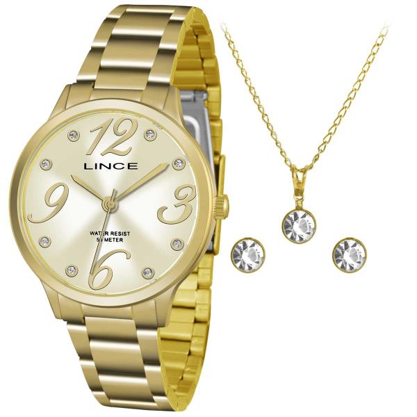 Relógio Lince Feminino Dourado LRG4290L K117S2KX