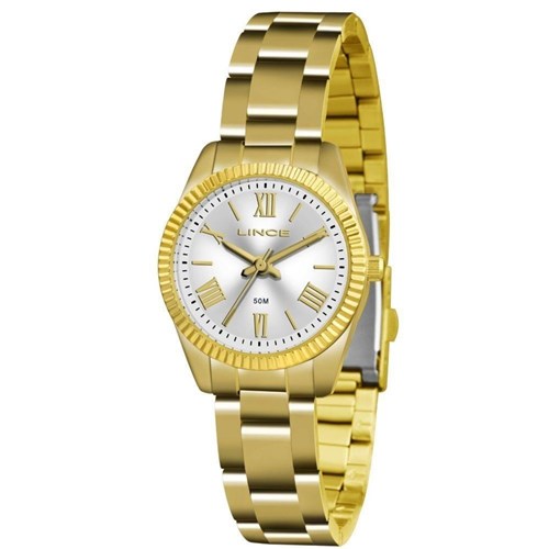 Relógio Lince Feminino Dourado Pequeno Lrg4492l S3kx