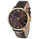 Relógio Lince Feminino Dourado Pulseira Couro Lrc605l M2mx