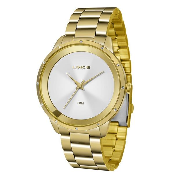 Relógio Lince Feminino Dourado Social Lrg619l S1kx