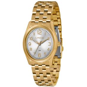 Relogio Lince Feminino Dourado Social WR 50 Metros Lrg4321L