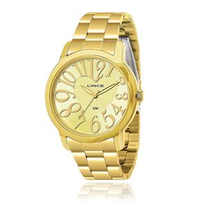 Relógio Lince Feminino Dourado Unica - UN