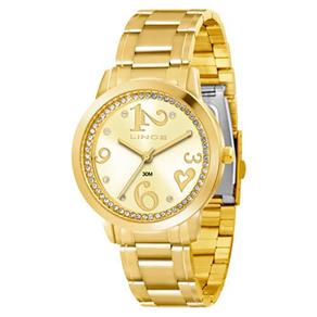 Relógio Lince Feminino Dourado Unica