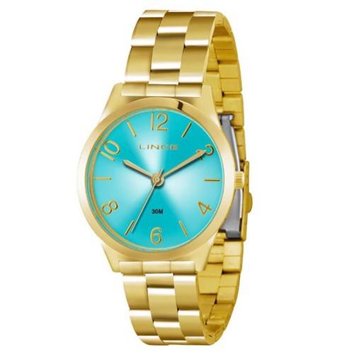 Relógio Lince Feminino em Metal com Fundo Azul - Lrg4301l C2kx
