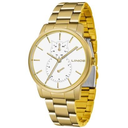 Relógio Lince Feminino Fashion Analógico Dourado LMGJ086L-B1KX