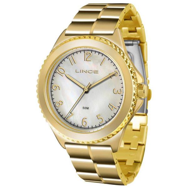 Relógio Lince Feminino Lrg4429l-b2kx Dourado Perolado