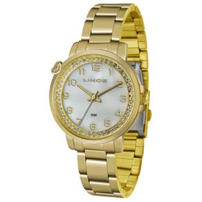 Relogio Lince Feminino Lrg4570l B2kx Dourado Madre Perola