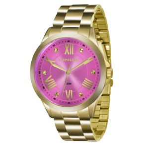 Relogio Lince Feminino Lrgj046l R3kx Rosa Dourado Lançamento