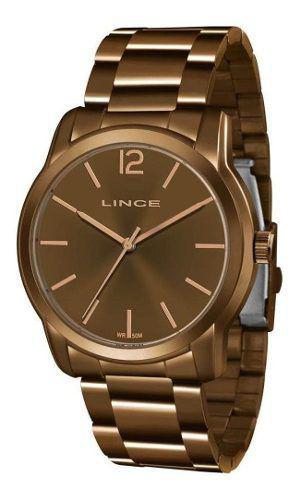 Relogio Lince Feminino Marrom Chocolate a Prova Dagua Lrb4449l N2nx