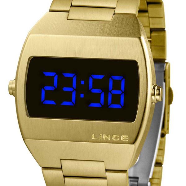 Relógio Lince Feminino MDG4621L DXKX Digital Dourado