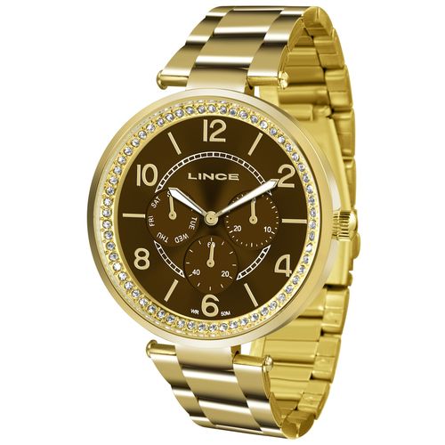 Relogio Lince Feminino Multi Lmgj068l M2kx Dourado Marrom