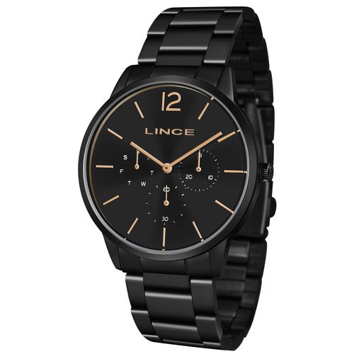 Relogio Lince Feminino Multifunçao Lmnj087l P2px Preto Rose