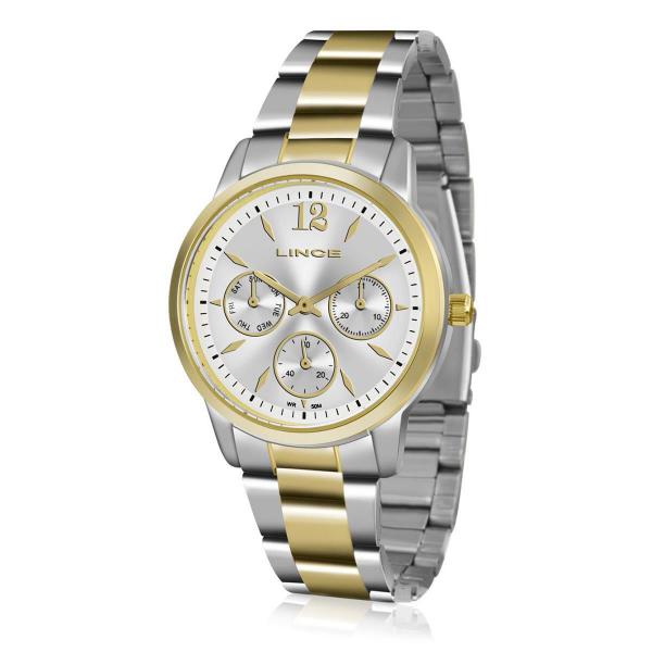 Relógio Lince Feminino Prata e Dourado LMTJ069L