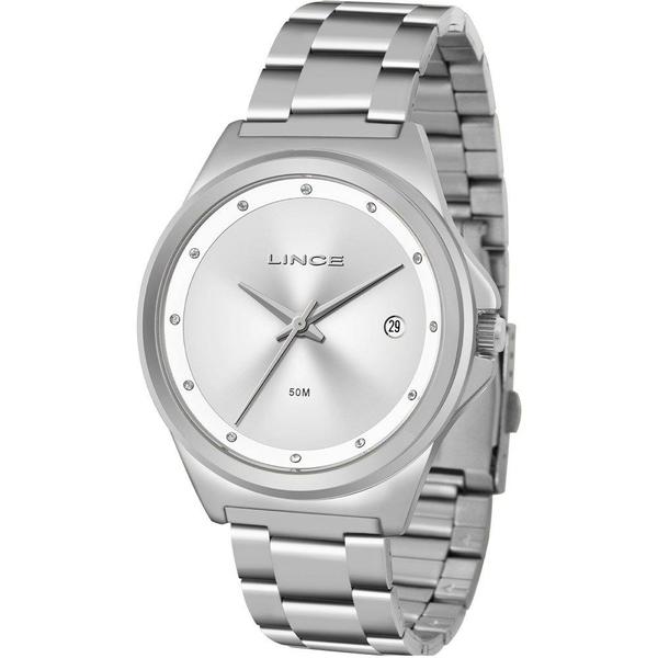 Relógio Lince Feminino Prata LRM4567LS1SX Analógico 5 Atm Cristal Mineral Tamanho Médio