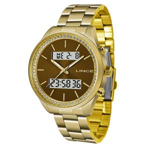 Relógio Lince Feminino Ref: Lag4591l N1kx Anadigi Dourado