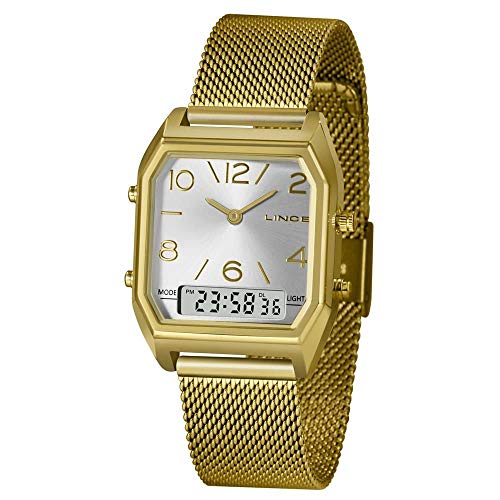 Relógio Lince Feminino Ref: Lagh118l S2kx Anadigi Dourado