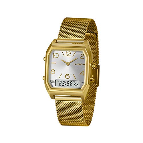 Relógio Lince Feminino Ref: Lagh118l S2kx Anadigi Dourado