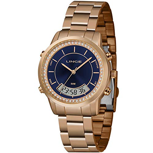 Relógio Lince Feminino Ref: Lar4640l D1rx Anadigi Rosé