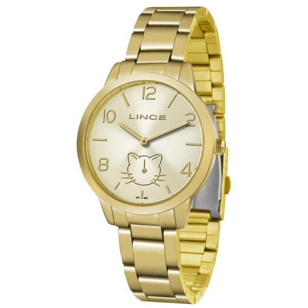 Relógio Lince Feminino Ref: Lmg4574l C2kx Casual Dourado