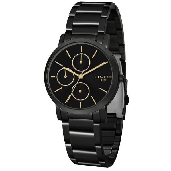 Relógio Lince Feminino Ref: Lmn4568l P1px Multifunção Black