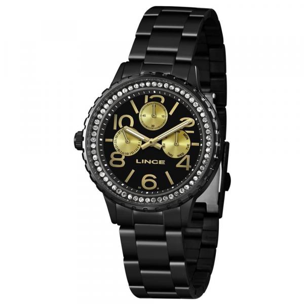 Relógio Lince Feminino Ref: Lmn4624l P2px Multifunção Black