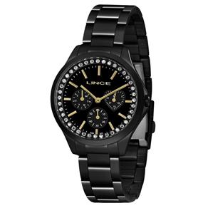 Relógio Lince Feminino Ref: Lmnh117l P1px Multifunção Black