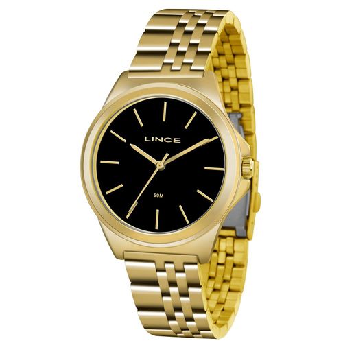 Relógio Lince Feminino Ref: Lrg4428l P1kx Casual Dourado