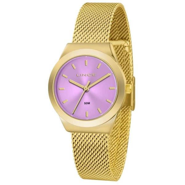 Relógio Lince Feminino Ref: Lrg4493l U1kx Mesh Dourado