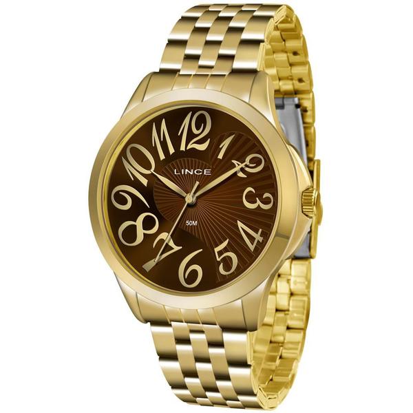 Relógio Lince Feminino Ref: Lrg609l N2kx Casual Dourado